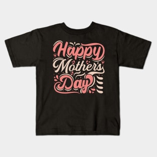 HapMother'S Day 2022 Mom Grandma Love Floral Kids T-Shirt